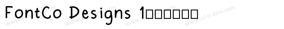 FontCo Designs 1字体转换